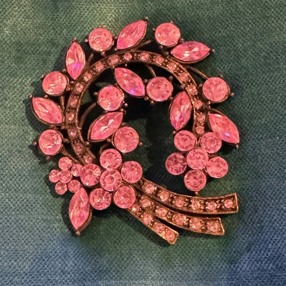 Vintage Crystal Brooch